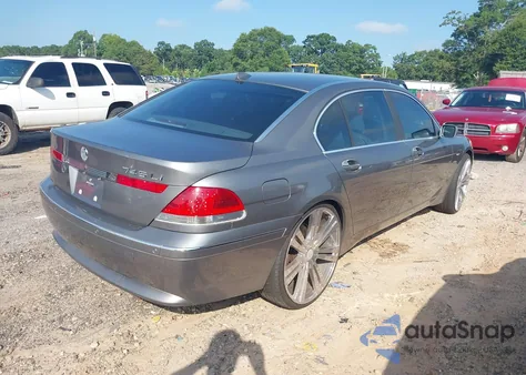 2003 BMW 745Li z USA, uszkodzony, nr VIN WBAGN63403DR09724